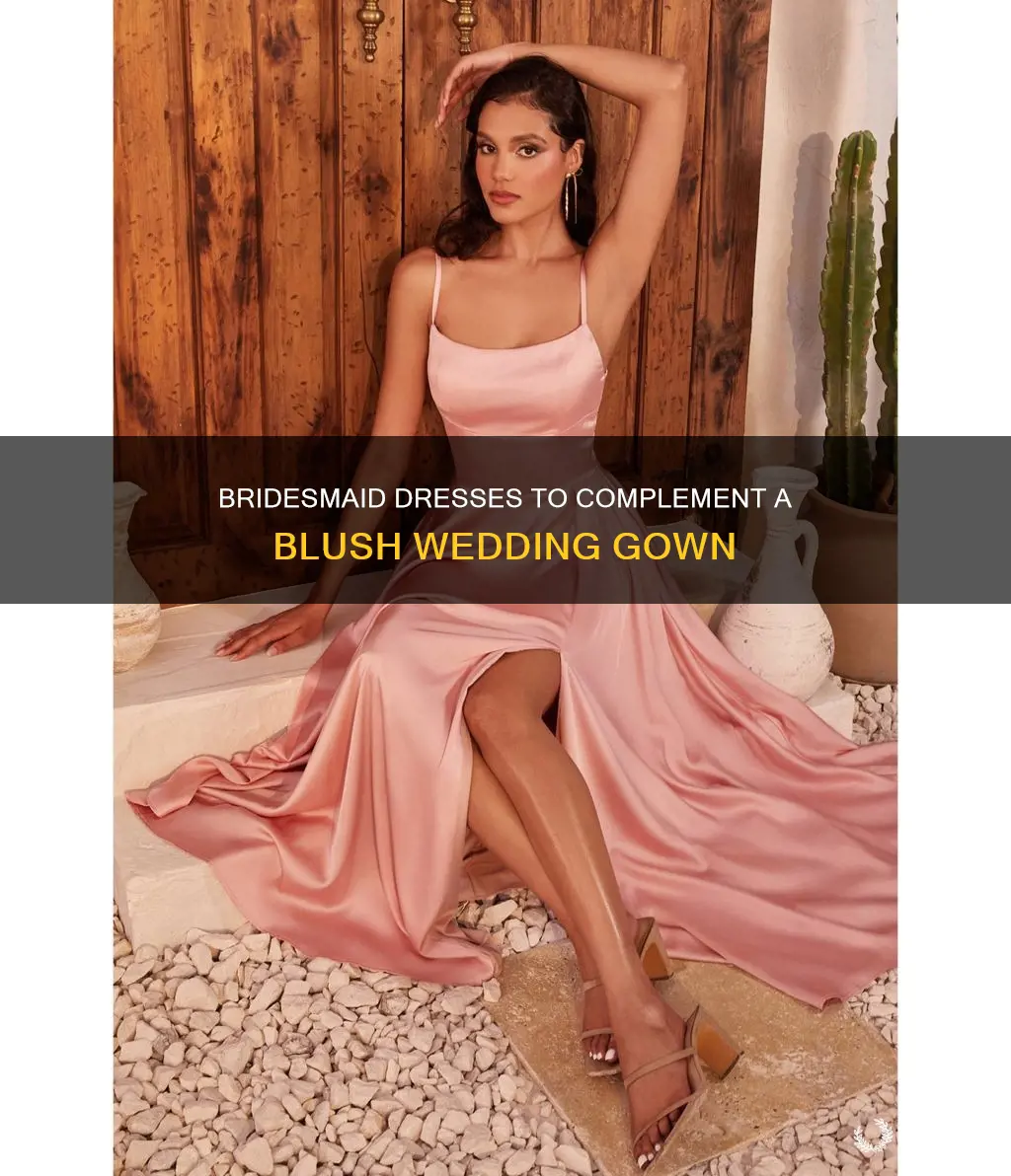 what bridesmaid dresses go with blush wedding dress