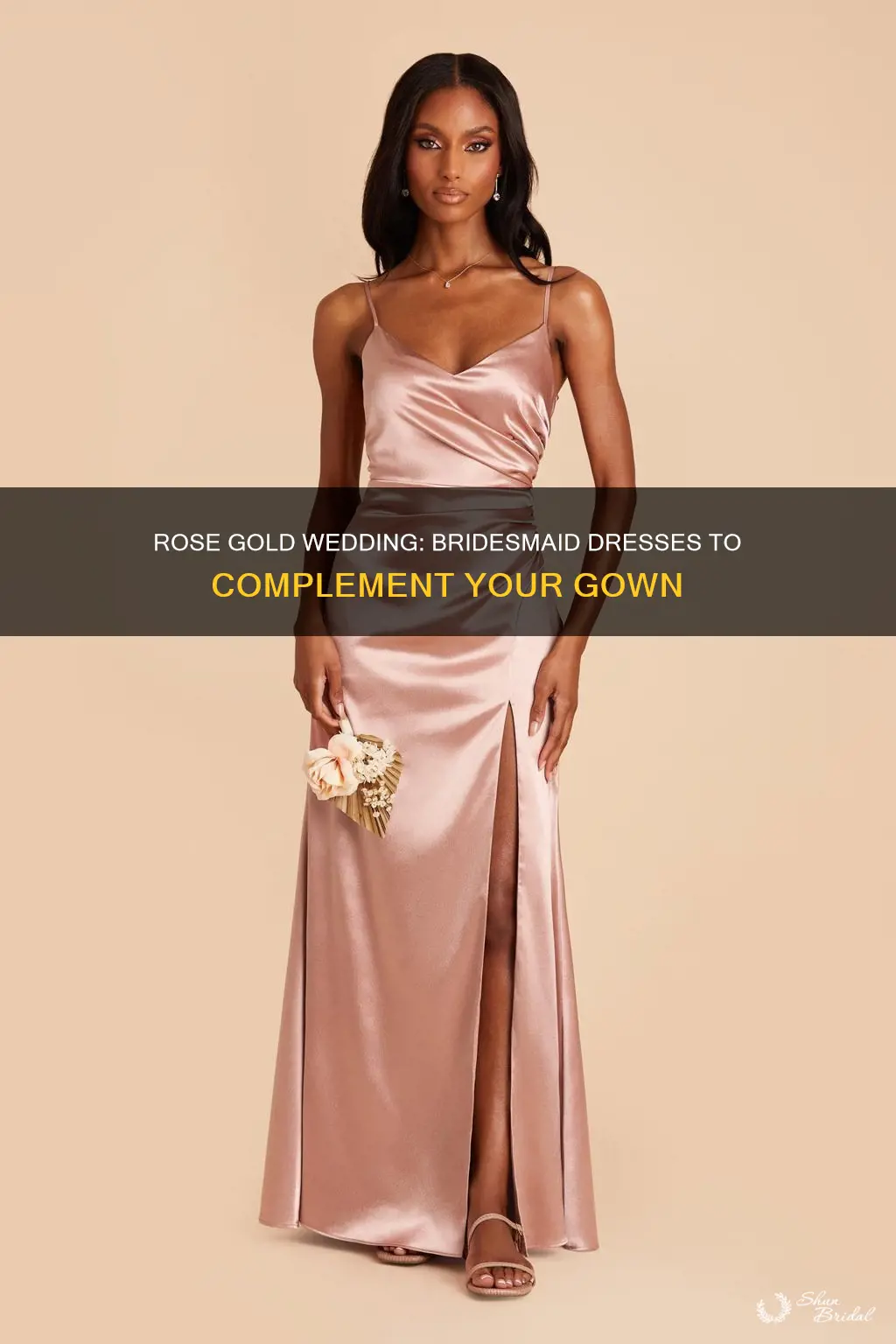 what bridesmaid dresses go with rose gold wedding dress