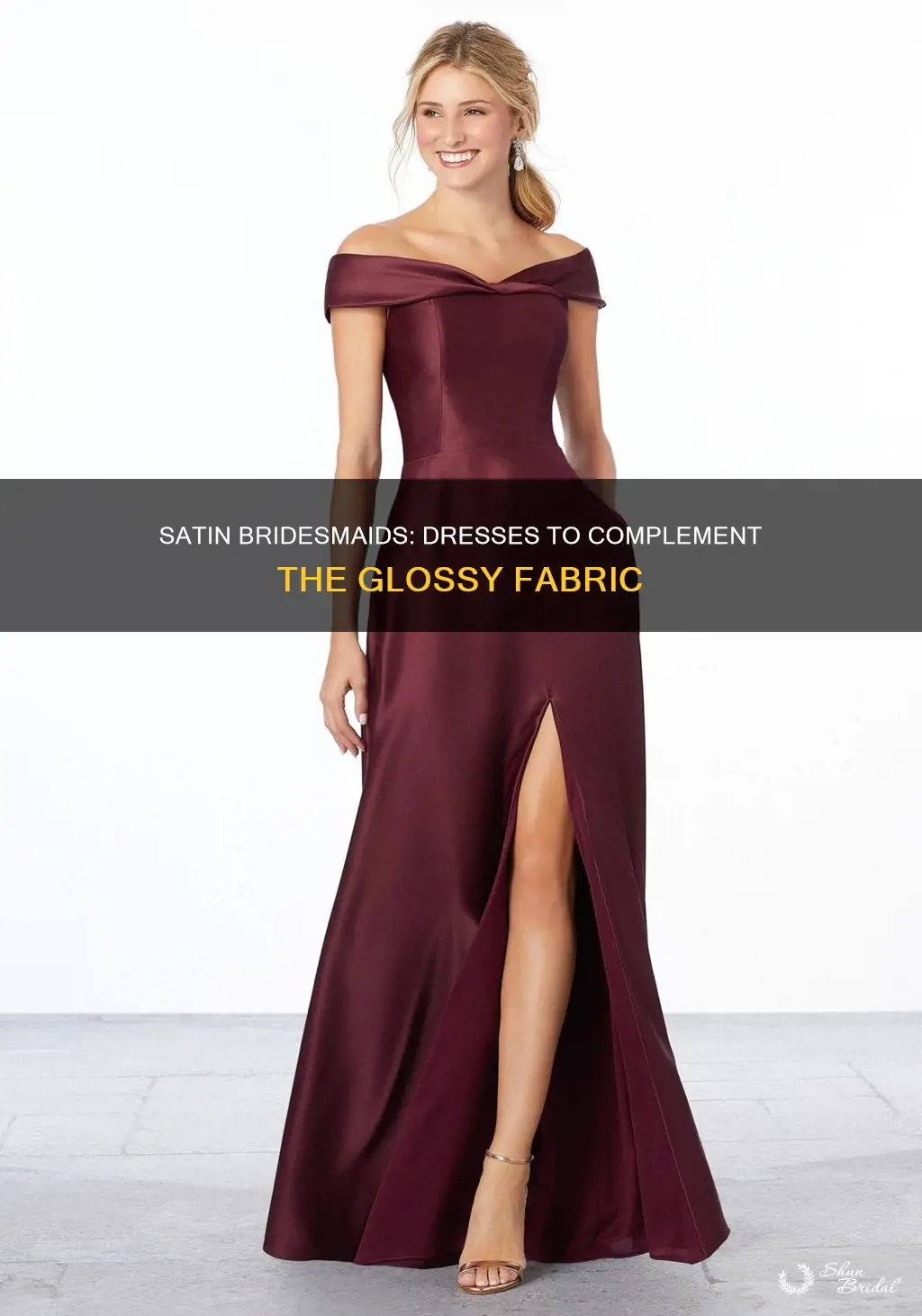 what bridesmaids dresses go with satin