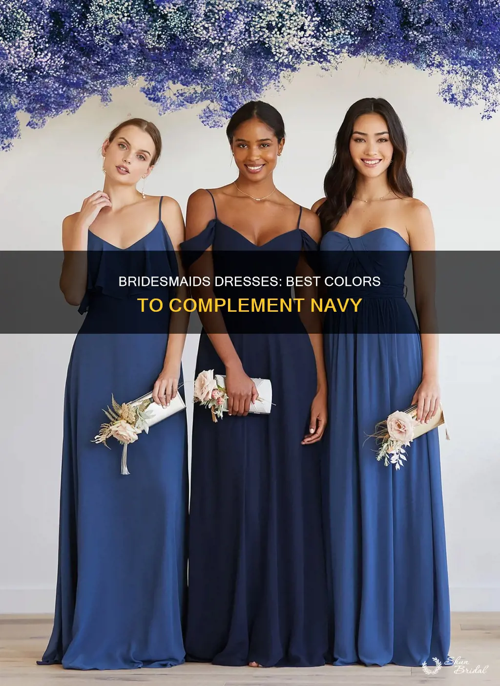 what bridesmaids dresses will go with navy