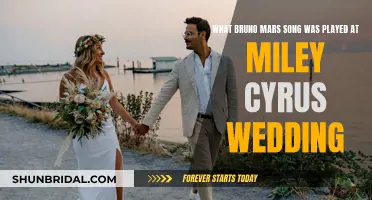 Bruno Mars' Wedding Song for Miley Cyrus