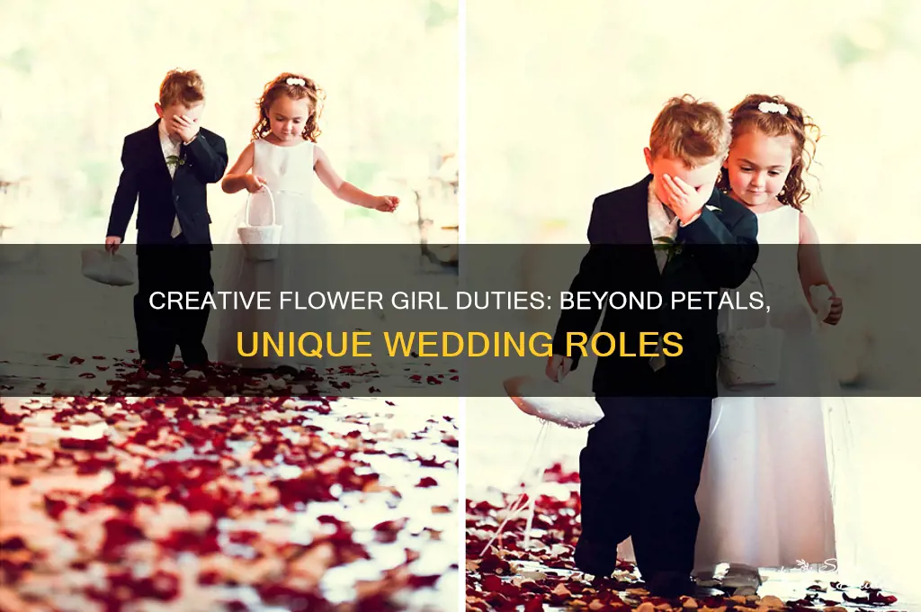 what can a flower girl do besides throw flowers