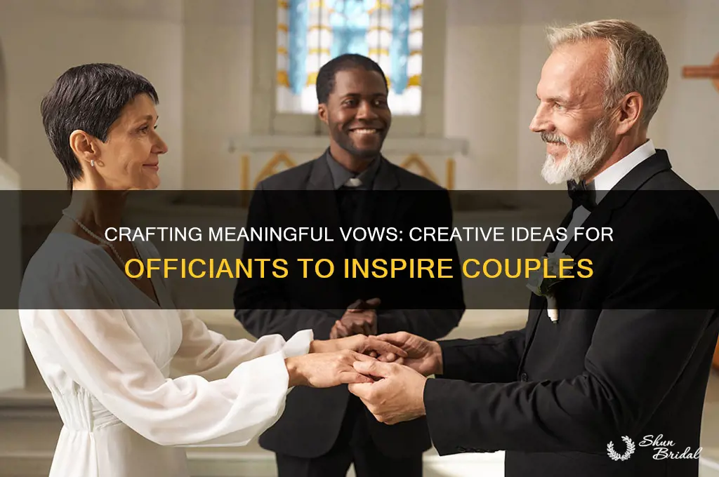 what can an officiant say as vows