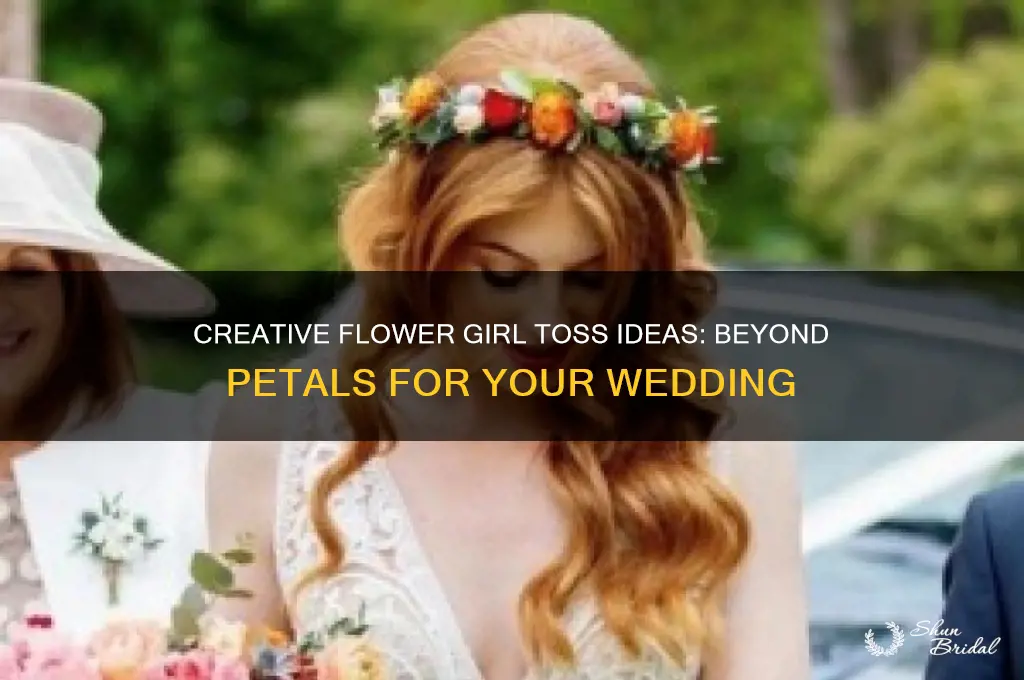 what can be thrown by flower girls opposed to petals