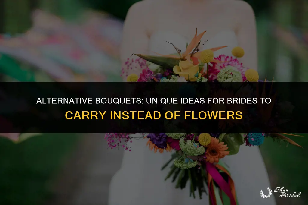 what can brides carry instead of flowers