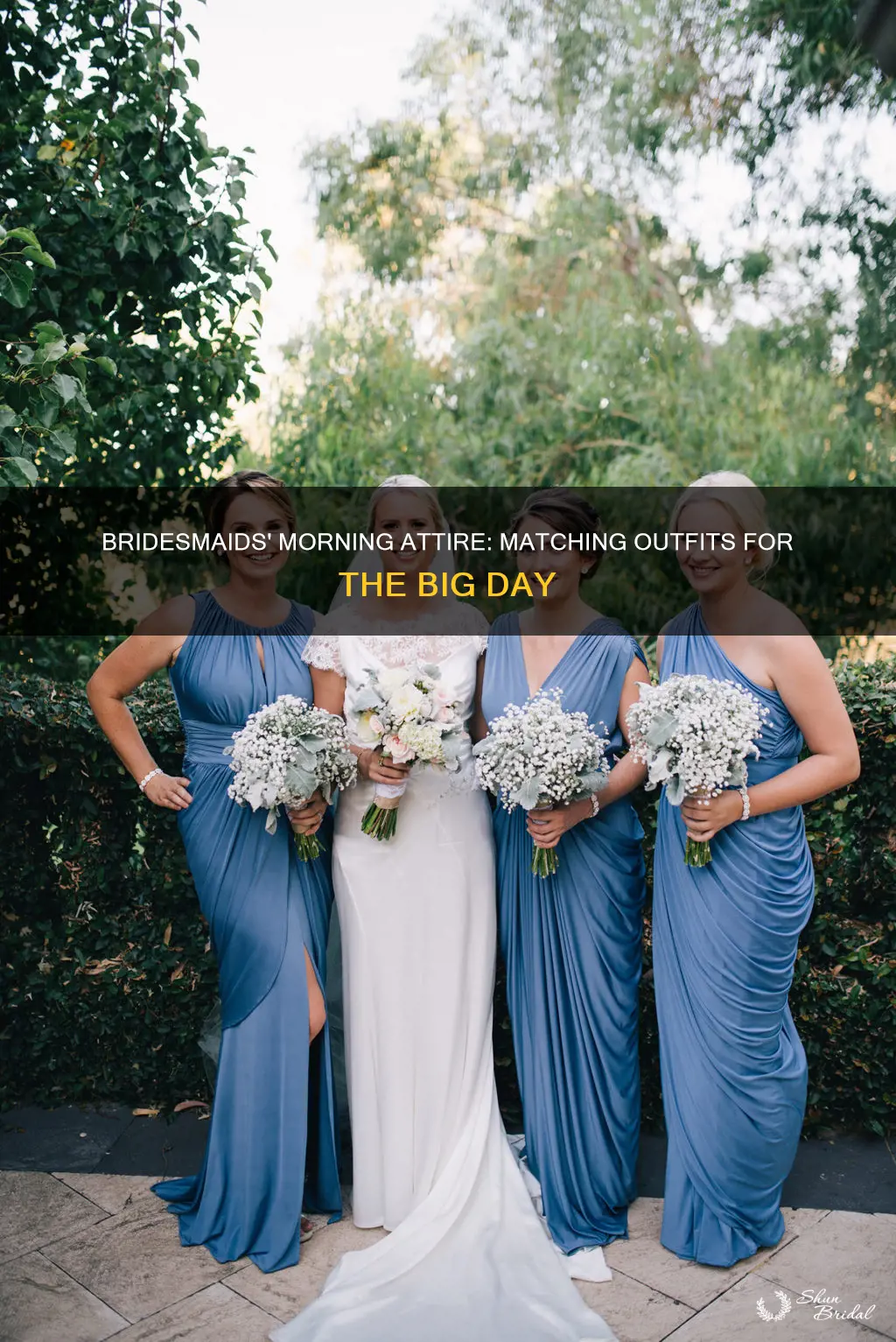 what can bridesmaids wear that match morning of