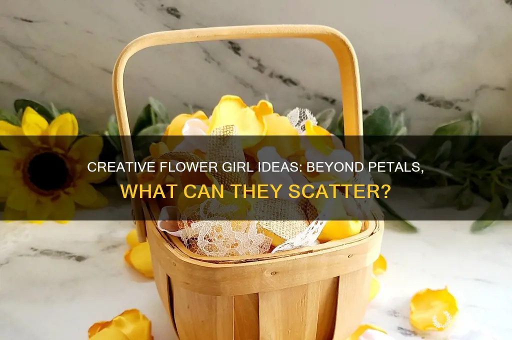 what can my flower girls spread besides flowers