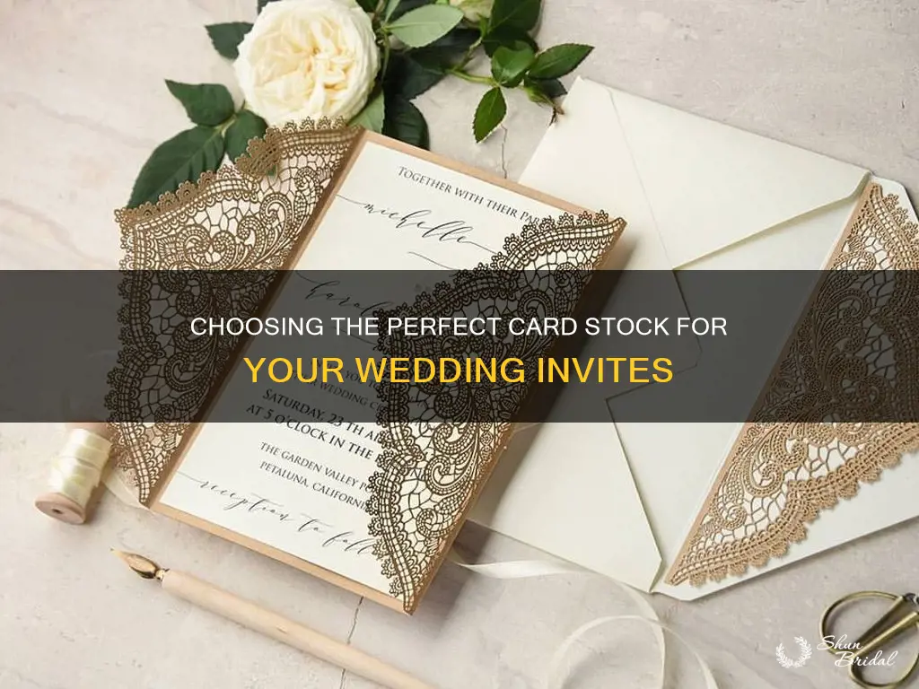 what card stock is best for wedding invitations