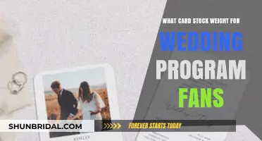 Choosing the Perfect Card Stock Weight for Wedding Program Fans