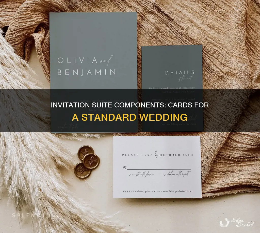 what cards are in a standard wedding invitation suite