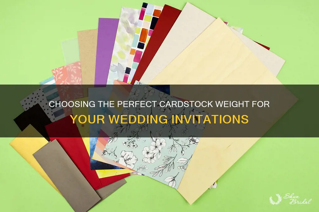 what cardstock weight for wedding invitations