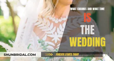 Channel and Time for the Wedding Celebration