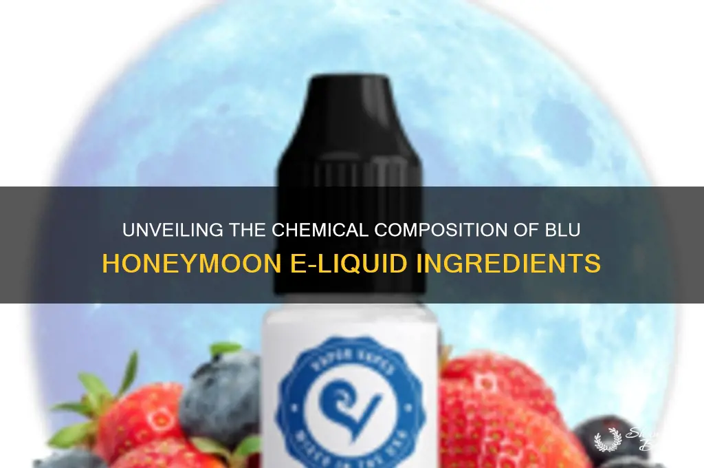 what chemicals are in my blu honeymoon