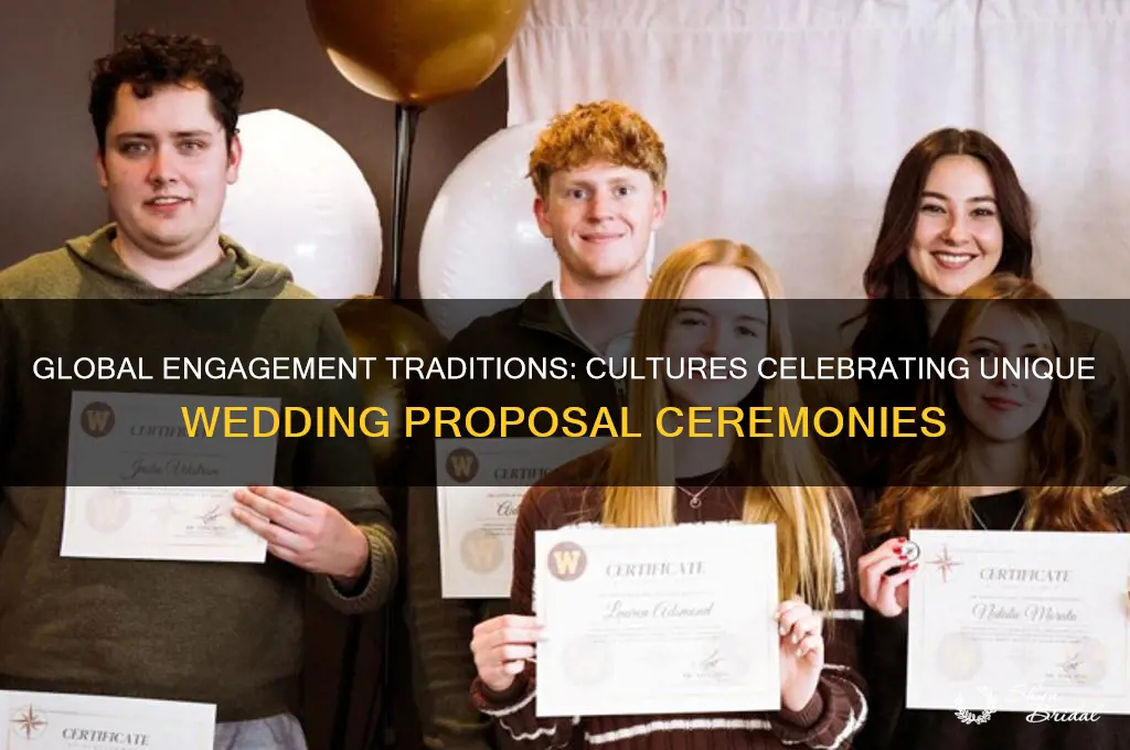 what cluture has a ceremony for their wedding engagment