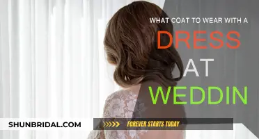 Coat and Dress: Warm and Stylish Wedding Looks