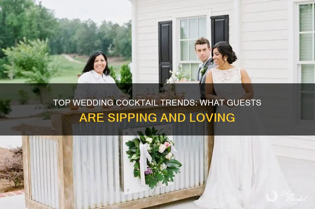 what cocktails do guests order at wedding