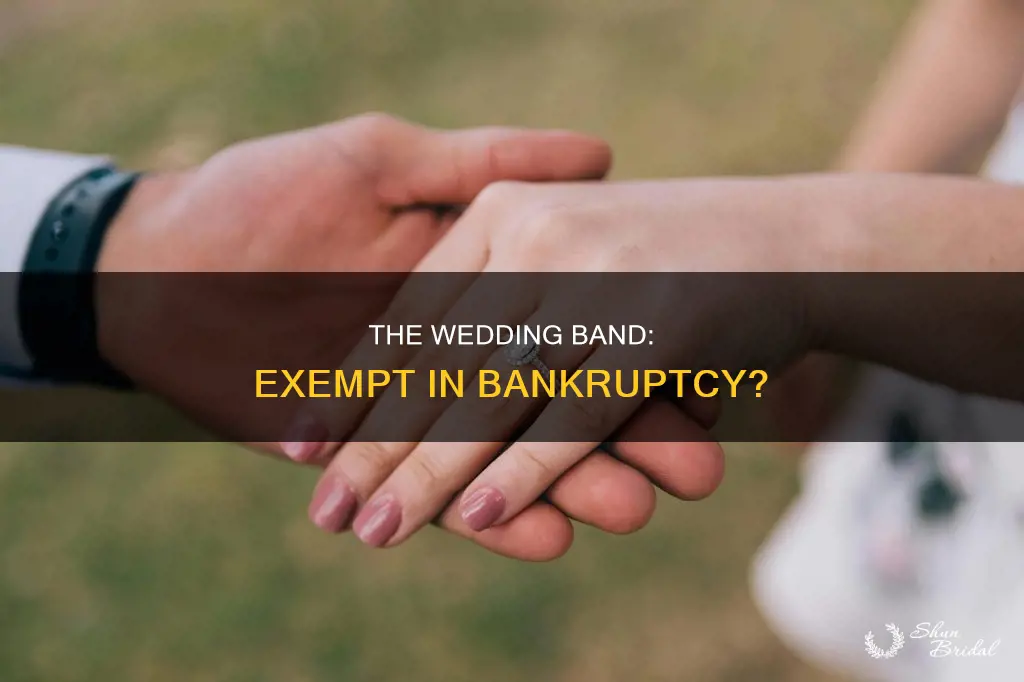 what code makes a wedding band exempt in bankruptcies