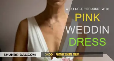 The Perfect Bouquet Color Pairings for a Pink Wedding Dress