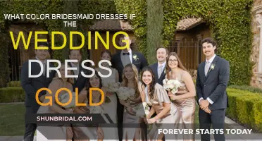 Bridesmaid Dress Colors to Compliment a Gold Wedding Gown