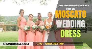 Bridesmaids' Dress Colors: Ivory and Moscato Wedding