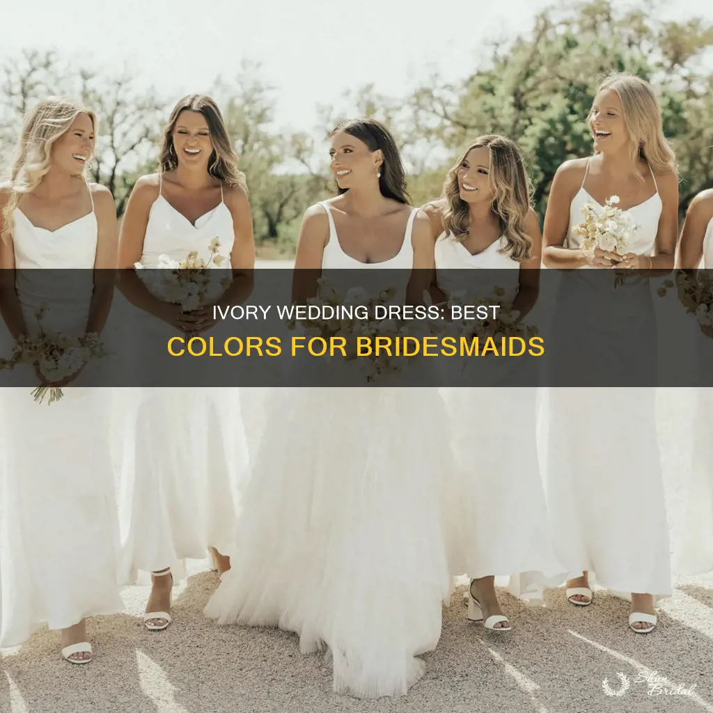 what color bridesmaids drsses go best with ivory wedding dress