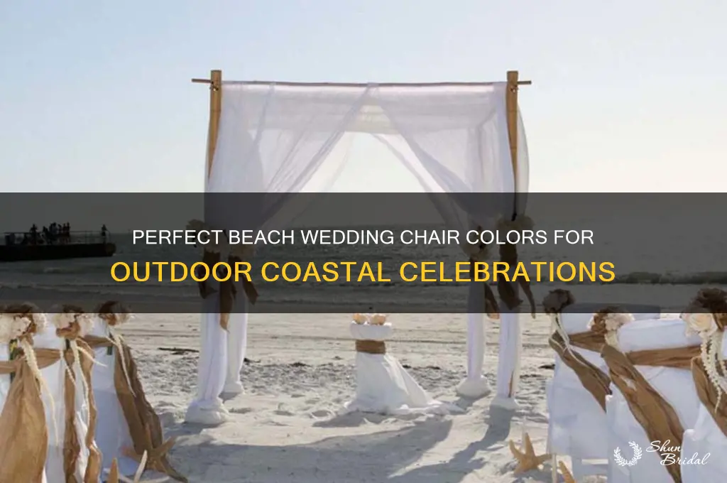 what color chairs for beach wedding outside