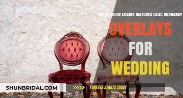 Perfect Chair Colors to Complement Lilac Burgundy Wedding Overlays