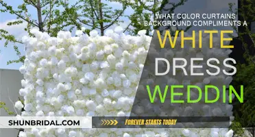 White Wedding Dress: Curtain Color Pairing Guide