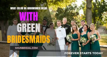 Groomsmen's Attire: Perfect Complement to Green Bridesmaids' Dresses