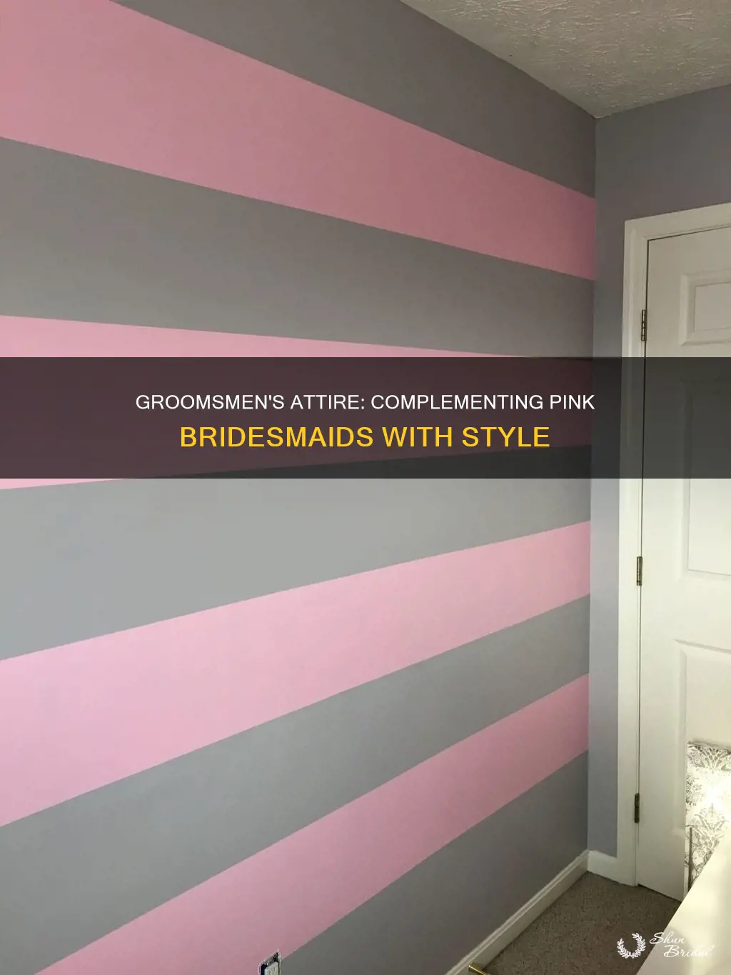 what color do groomsmen wear with pink bridesmaids