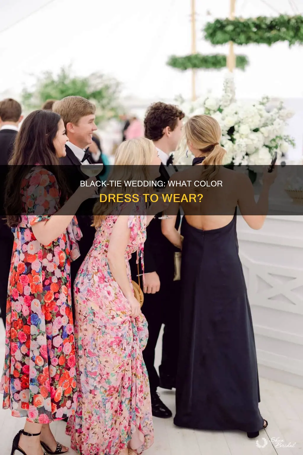 what color dress for black tie wedding