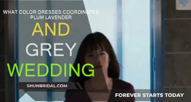 Plum, Lavender, and Grey Wedding: What Color Dresses Work?
