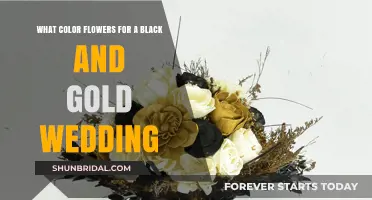 Black and Gold Wedding: What Color Flowers?