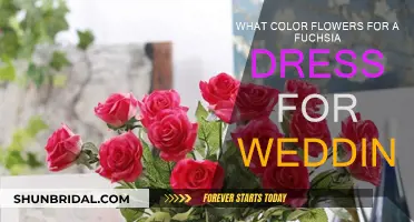 Fuchsia Wedding Dress: What Color Flowers Work?