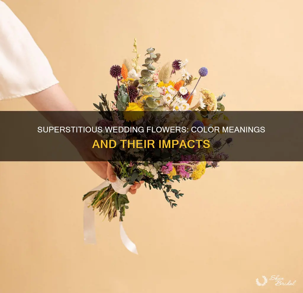 what color flowers for a wedding are superstitious