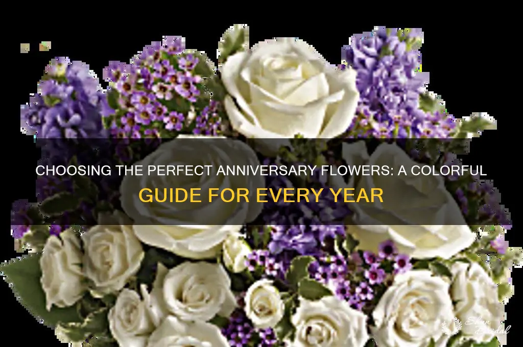 what color flowers for wedding anniversary