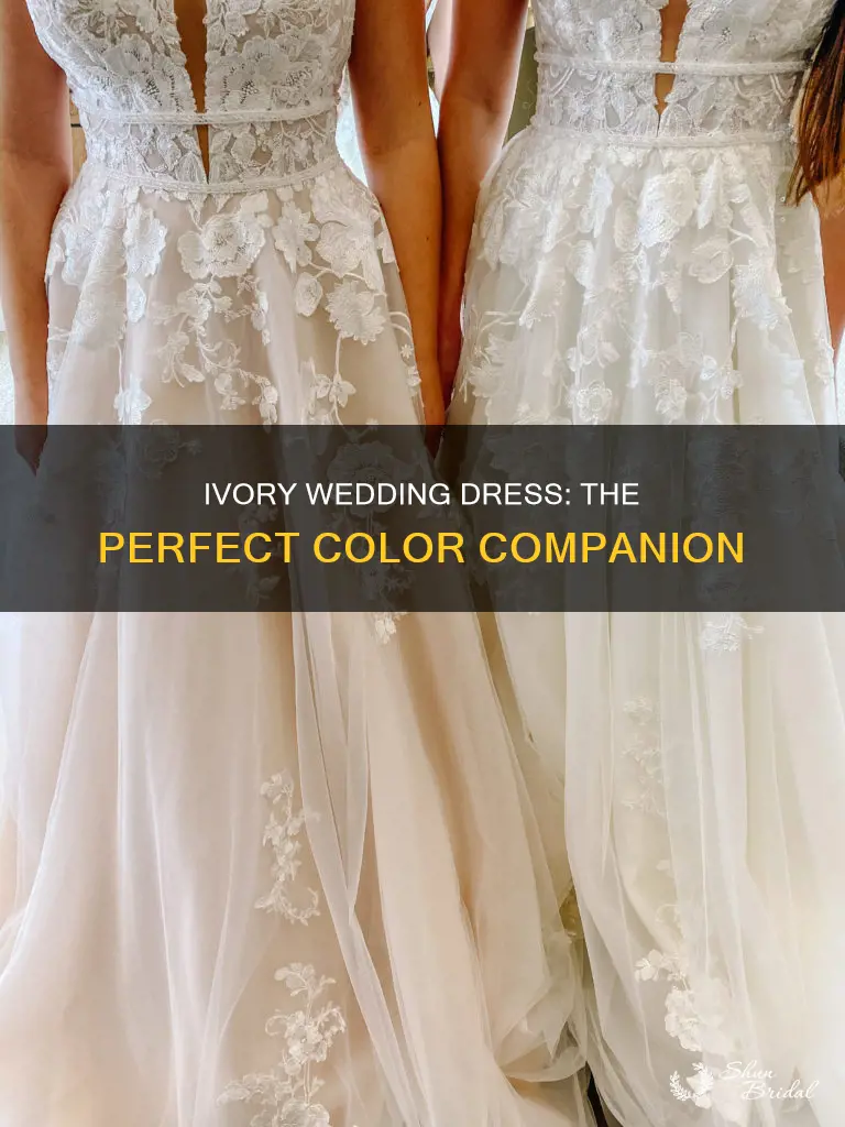 what color goes best with ivory wedding dress