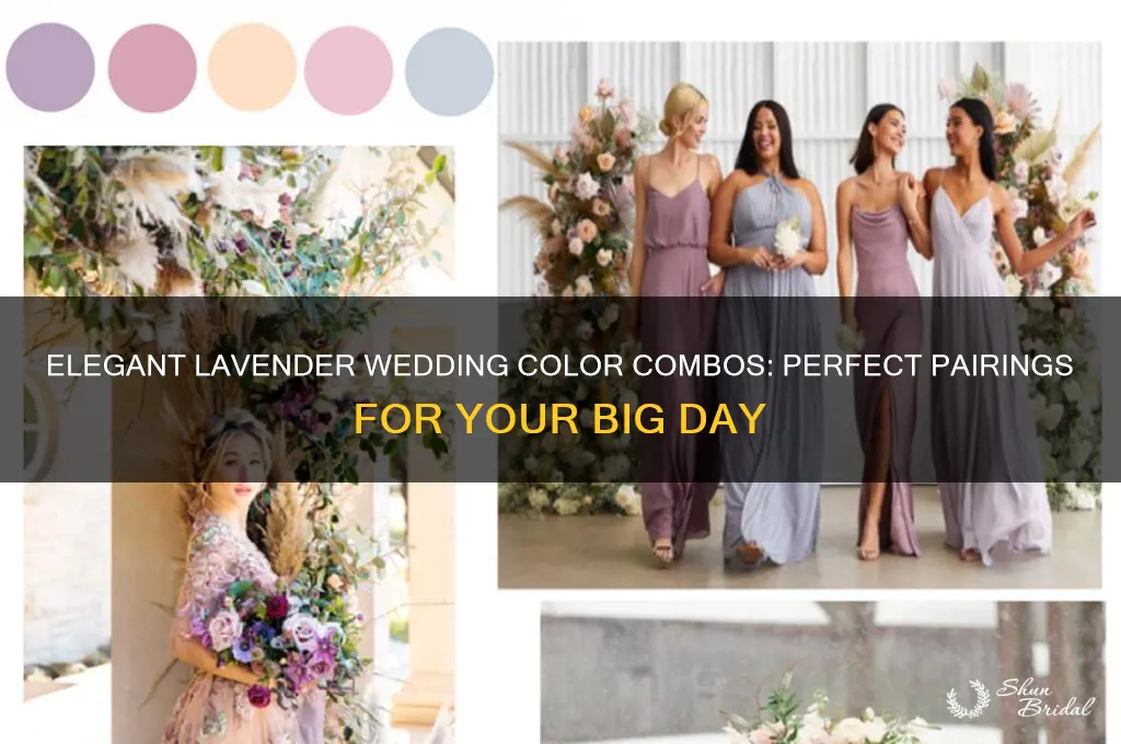 what color goes good with lavender for a wedding