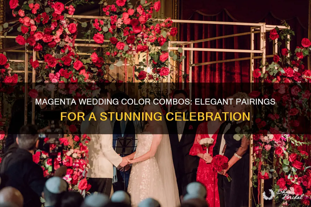 what color goes good with magenta wedding