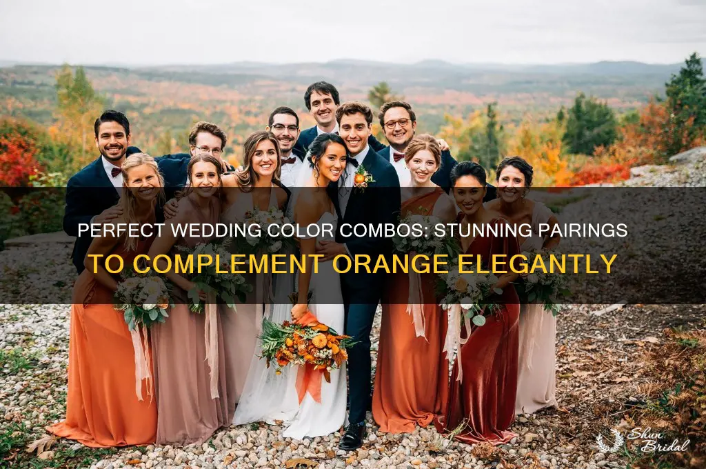 what color goes good with orange for a wedding