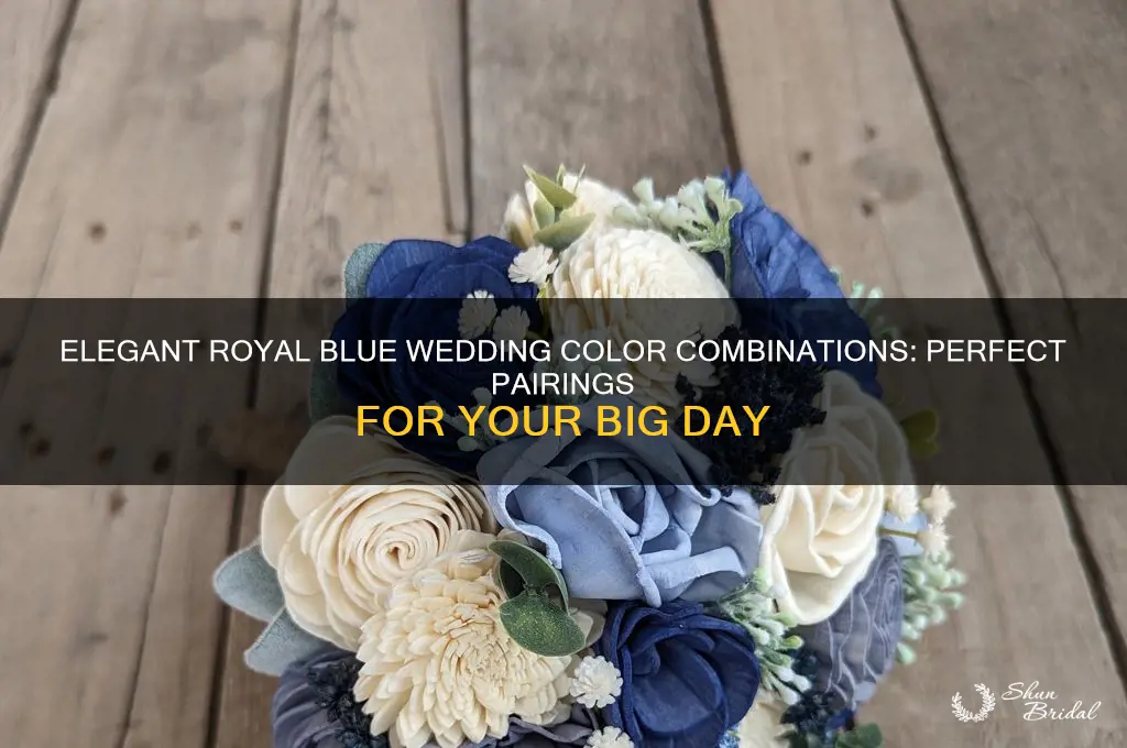 what color goes good with royal blue for a wedding