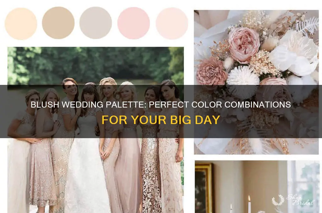 what color goes with blush for a wedding