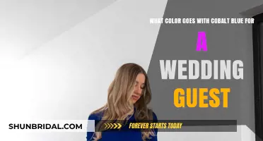 Elegant Cobalt Blue Wedding Guest Outfit Color Pairing Ideas