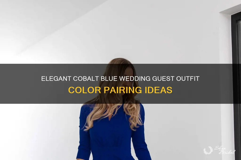 what color goes with cobalt blue for a wedding guest