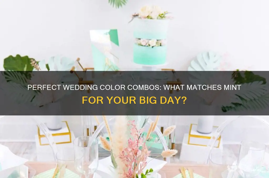 what color goes with mint for a wedding