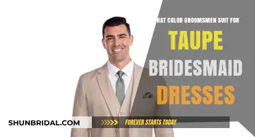 Taupe Bridesmaid Dresses: Perfect Groomsmen Suit Colors to Complement the Look