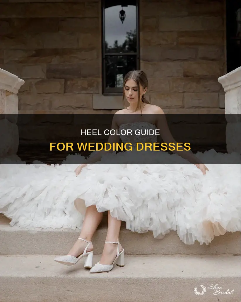 what color heel should be worn with wedding dress