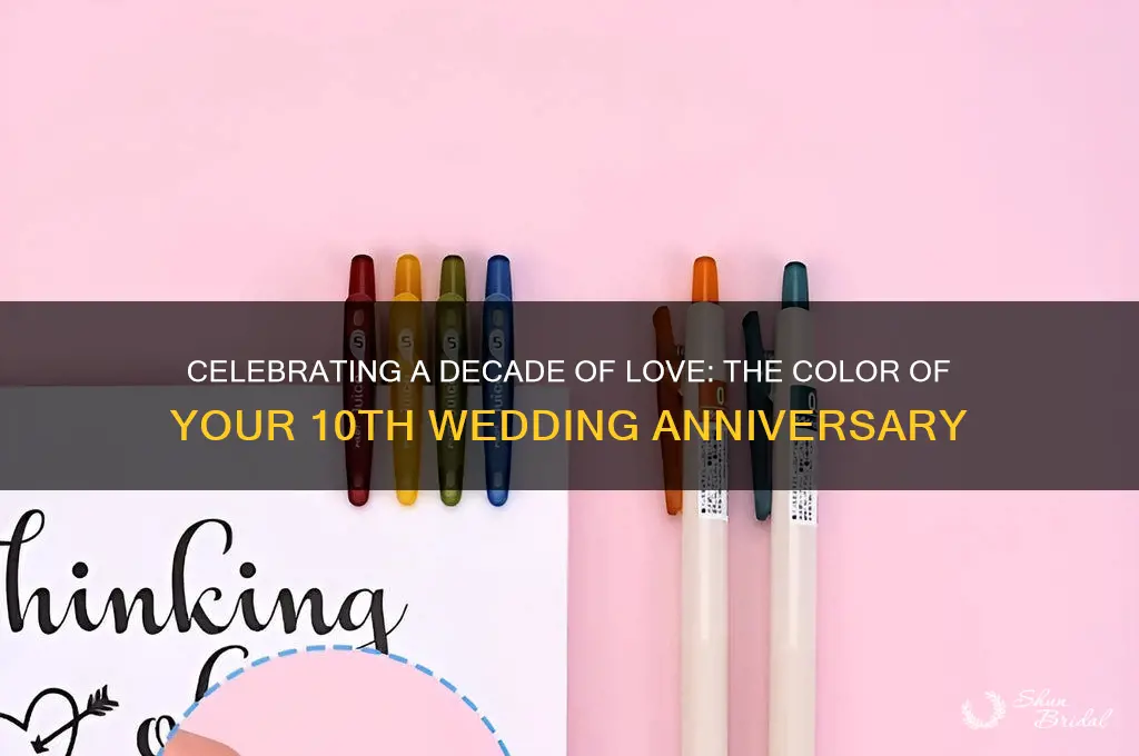 what color is 10 year wedding anniversary