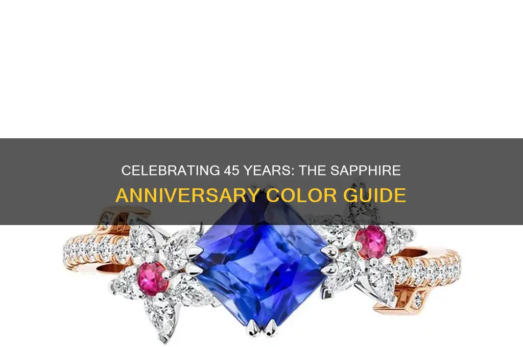 what color is 45th wedding anniversary