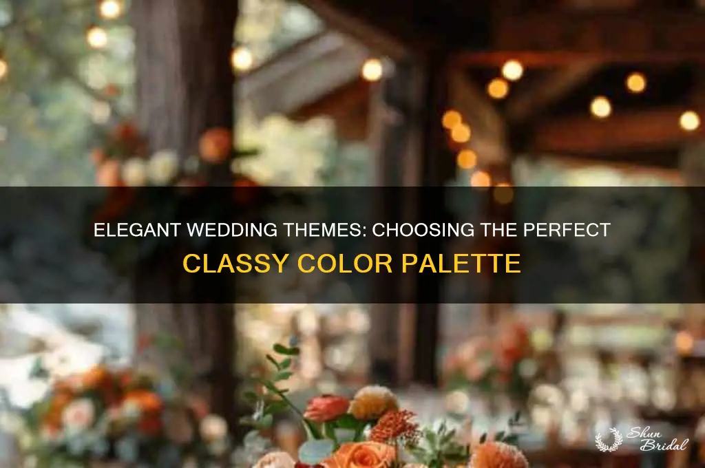 what color is classy theme wedding